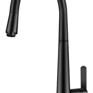 ברז מטבח נשלף גבוה CAESAR שחור AQUILA