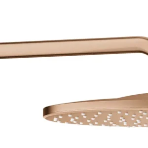 ראש מקלחת עגול + זרוע מקלחת RAINSHOWER זהב אדום מוברש