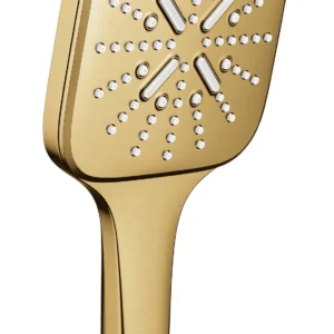 מקלח יד 3 מצבים מרובע 13 ס"מ SMARTACTIVE זהב מוברש