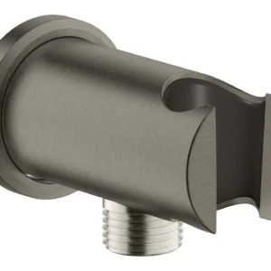 נקודת מים עגולה עם מתלה RAINSHOWER גרפיט מוברש