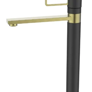 ברז פרח גבוה MATTEO שחור/זהב מוברש AQUILA PREMIUM