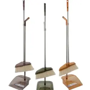 סט מטאטא ויעה צבעוני שקוף SPACE (מארז 12 סטים)