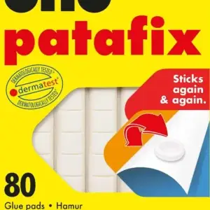 מדבקות פלסטלינה 80 יח' לבן UHU