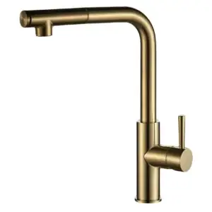 ברז מטבח נשלף CLOD זהב מוברש AQUILA PREMIUM