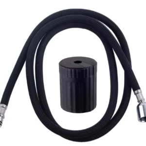 צינור לברז נשלף בד מחוזק + משקולת 1.5 מטר שחור