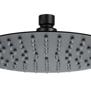 ראש מקלחת עגול נירוסטה 20 ס"מ ארבל שחור