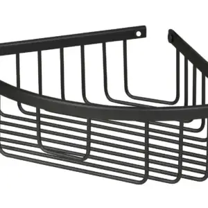 מדף פינתי לאמבטיה חד-קומתי אלומיניום שחור מט