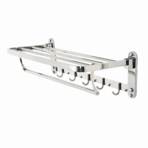 מתלה מגבות מתקפל נירוסטה 60 ס"מ אראל כרום ניקל