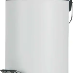 פח אשפה עגול 3 ליטר עם דוושה לבן