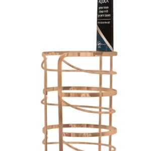 מעמד לנייר טואלט עם מחזיק נייר טואלט ברונזה