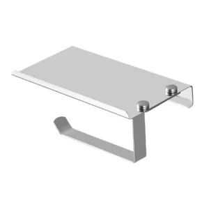 מחזיק נייר טואלט + מדף ארנולד 18X10 ס"מ כרום ניקל