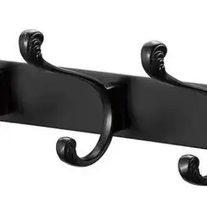 קולב מגבות 5 ווים אל-חלד נתן שחור