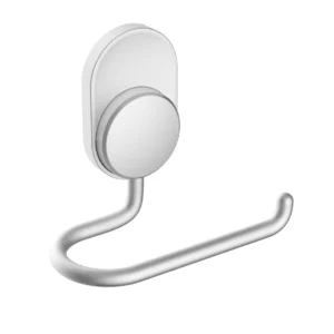 מחזיק נייר טואלט בהדבקה Set & Stick כסוף מט