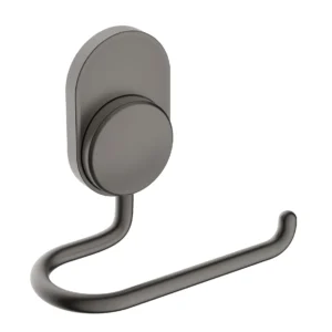 מחזיק נייר טואלט בהדבקה Set & Stick אפור מטאלי