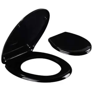 מושב אסלה טריקה שקטה התקנה עילית שחור