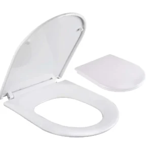 מושב אסלה טריקה שקטה לאסלה ישרה התקנה עילית לבן