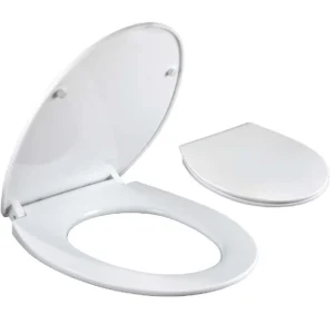 מושב אסלה טריקה שקטה התקנה עילית לבן