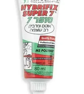 סופר 7 בשפופרת 80 מ״ל שקוף Den Braven