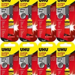 סופר גלו 3 גרם (מארז 12 לוחות /144 יח') UHU