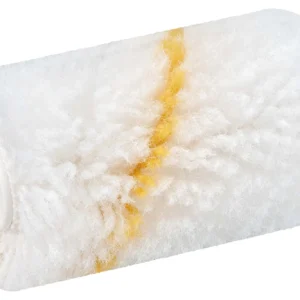 שרוול לרולר מיני פרלון פס צהוב 6 ס"מ (מארז 20 יח')