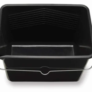 דלי צבע בייסיק מלבני "10 שחור 12 ל'