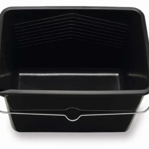 דלי צבע בייסיק מלבני "12 שחור 12 ל'